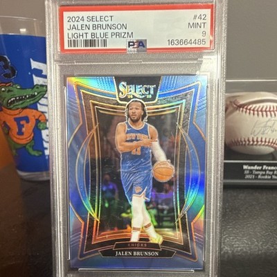 Panini 2024-25 Select Concourse Jalen Brunson #42 Light Blue Prizm /299 PSA 9