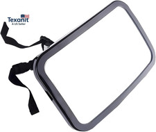 Baby Car Mirror, Shatter-Proof Acrylic Glass Clear Wide View Car Seat Mirror for