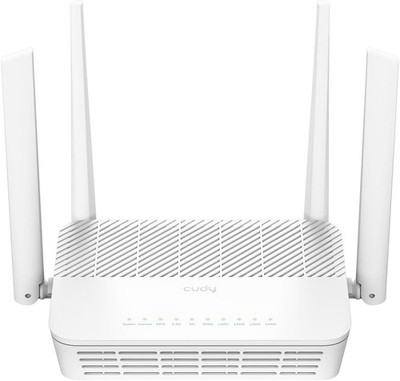 Cudy WR3000S AX3000 Dual Band WiFi 6 Mesh Router, 5 Gigabit Ethernet White 