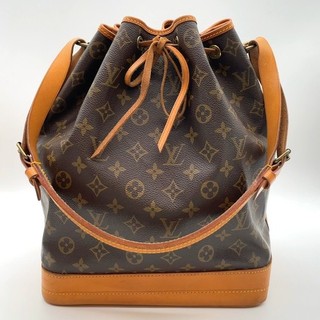 Auténtico bolso de hombro Louis Vuitton con monograma Noe M42224 marrón NS070117