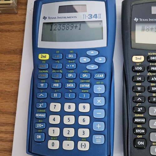 Lot of 8 Calculators & Road Whiz TI-34 TI-30 Sharp EL-501V Casio fx-7000G TI-82 - Picture 2 of 8