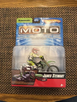 James Stewart Hotwheels MOTO - Kawasaki - New Factory Sealed - Image 1 of 2
