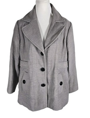 Centigrade Wms XL Gray Color Poly Rayon Spandex Med Weight Coat Sh3