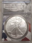 2023 $1 American Silver Eagle 1 oz ANACS MS70. Perfect Grade! NO RESERVE!
