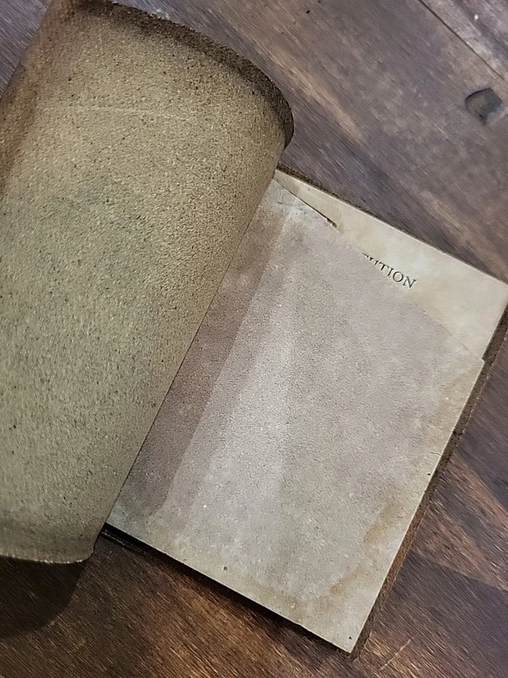  League Of Nations Antique Little Leather Book 1920 Great Vintage Super RARE Foto 4 de 4