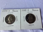 Proof Silver Quarters 1974 S & 1988 S
