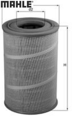 MAHLE LX560/1 Luftfilter Luftfiltereinsatz 