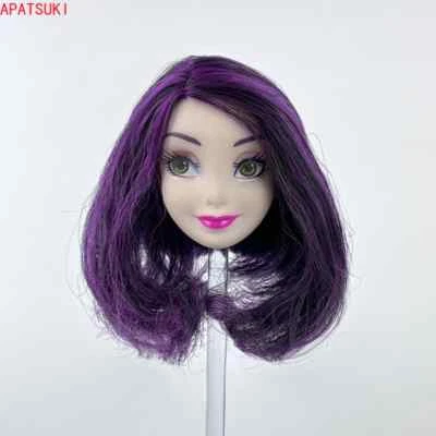 Lila Kurzes Haar Prinzessin Puppe Kopf für 11,5" Puppen Schminken Puppe Köpfe - Bild 1 von 4