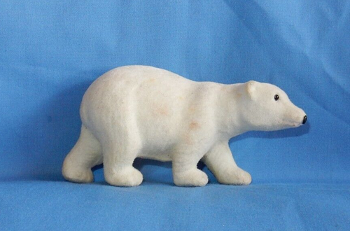 2 adornos y figuras de Navidad de oso polar flocado de plástico - Imagen 7 de 14