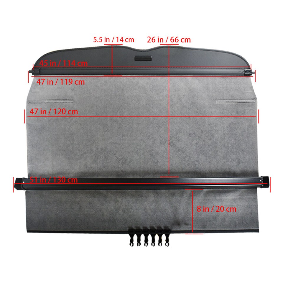 OEM Subaru Forester 2009-2013 Retractable Cargo Cover – Genuine Part 65550SC002JC