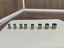 Craftsman 1/4" Drive Short Laser Etched Sockets, SAE STD 6 Point, Made in USA