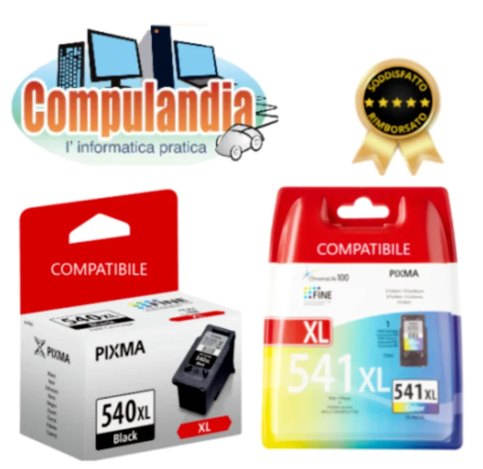 Compatibile Canon PG 540 XL + CL 541 XL - Kit 2 Cartucce
