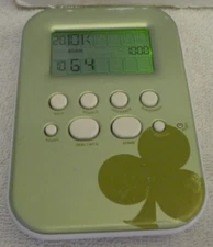 Lighted Blackjack Radica 2008 Handheld Electronic Game Green Version - TESTED