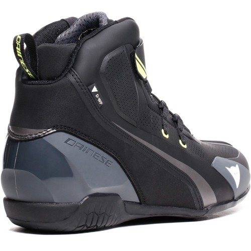 Motorcycle Shoes 43 - Dainese Herian D-Wp Waterproof - Schwarz-Weiß-Fluogelb - Picture 3 of 8
