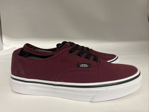 vans burgundy authentic