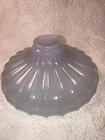 Vintage Milk Glass Lamp Shade White Ribbed light scallop 2 1/4” Fitter