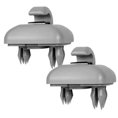 LEEKOOLUU 2X Sonnenblende Haken Halter soul für Audi A1 A3 A4 A5 Q3 Q5 Grau 8W0857562A