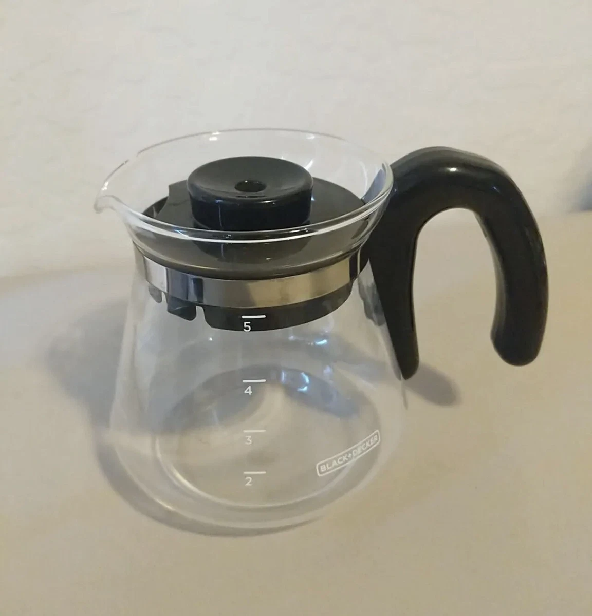 Black & Decker Replacement 5 Cup Glass Carafe w/Lid for CM0750 Coffee Maker