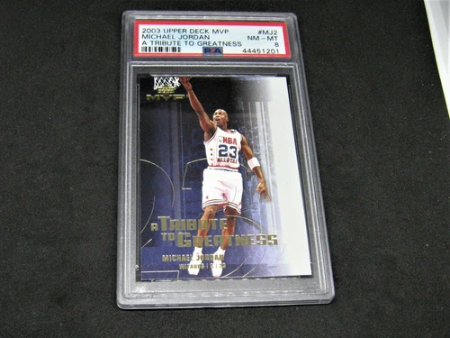 Jordan 2003 MVP Tribute to Greatness MJ2 Scarce! Only 27 graded total! PSA 8
