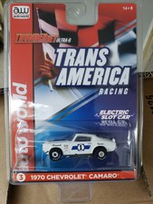 SC362 Auto World HO Scale Electric Slot Car Trans America 70 Chevy Camaro RL 32