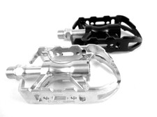 MKS Pedale "MT-E" Retro Rennrad Trekkingrad Reiserad schwarz silber Urban NEU