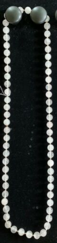 Vintage 50s 60s Genuine Rose Quartz Beads Beaded C