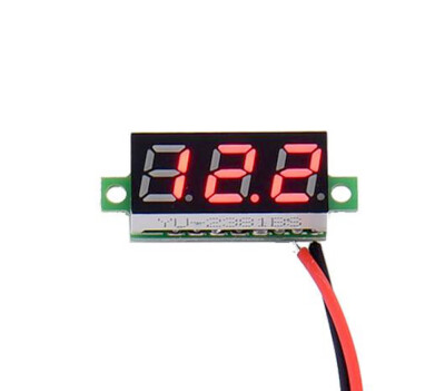 Voltmetro Da Pannello Voltmetro Digitale LED 0.28" - Display Per - Foto 7