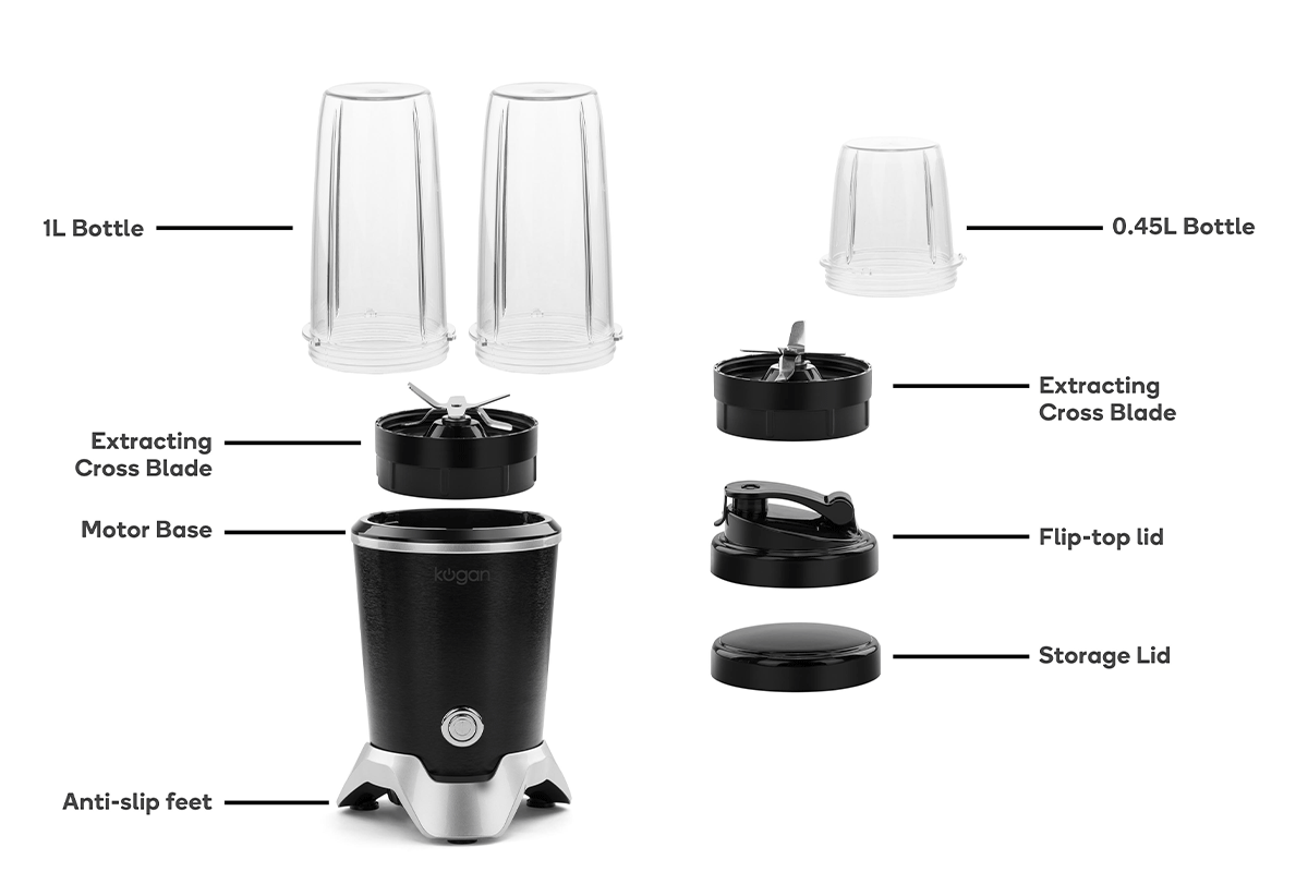Kogan 1000W 10 Piece Rocket Blender Set, Blenders eBay