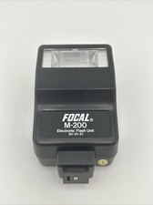 FOCAL M-200 Electronic Flash Unit 20-01-21 Vintage Camera Flash Untested