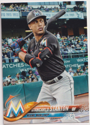 2018 Topps #100 Giancarlo Stanton Miami Marlins