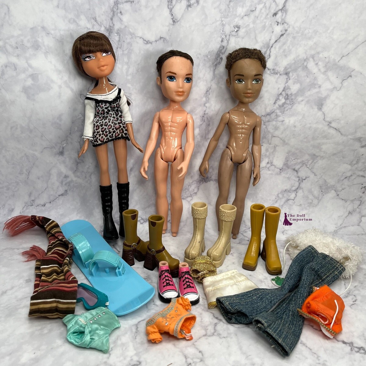 Bratz Doll Bundle - Yasmin And Boyz, Damaged For Spares Or Repairs
