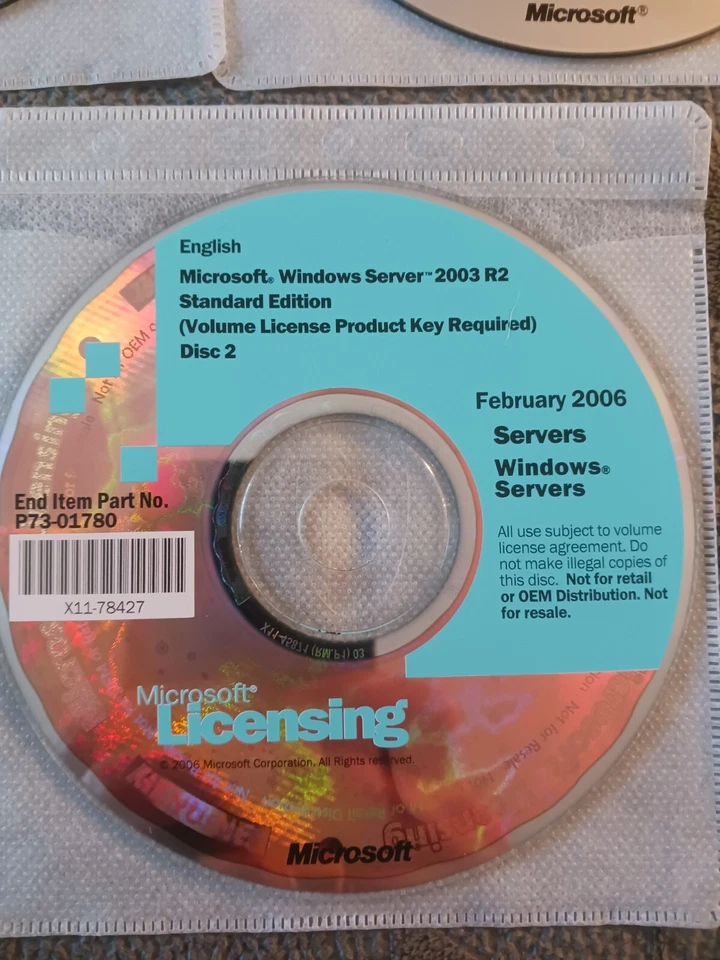 '5' Microsoft Licensing Servers/Server Applications Discs - VTG Software 2003/05 - Image 3 of 4