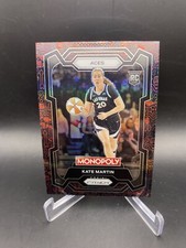 2024 Panini Prizm Monopoly Kate Martin RC Red Black Icon Prizm Rookie WNBA ACES