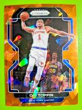 2021-22 Prizm Obi Toppin ORANGE CRACKED ICE PRIZM Cello Exclusive #141 Knicks