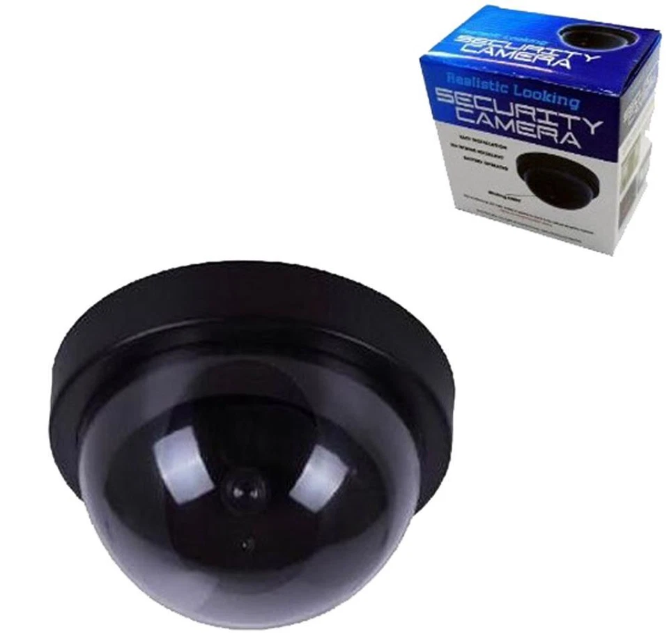 2 DOME FAKE VIDEO RECORDER CAMERA trick dummy wall ceiling mounted spy cameras