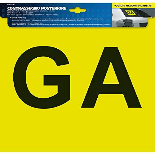 Segnale GA Auto Posteriore Design Pulito - Guida Accompagnata 17 Anni