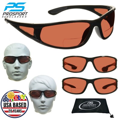 proSPORT HD Blue Light Blocking Bifocal Safety Reader Sport Sunglasses Golf Wrap