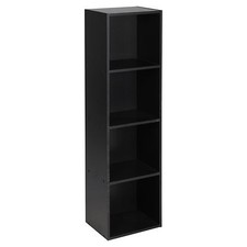 1, 2, 3, 4 Tier Wooden Bookcase Shelving Display Shelves Storage Unit Wood Shelf