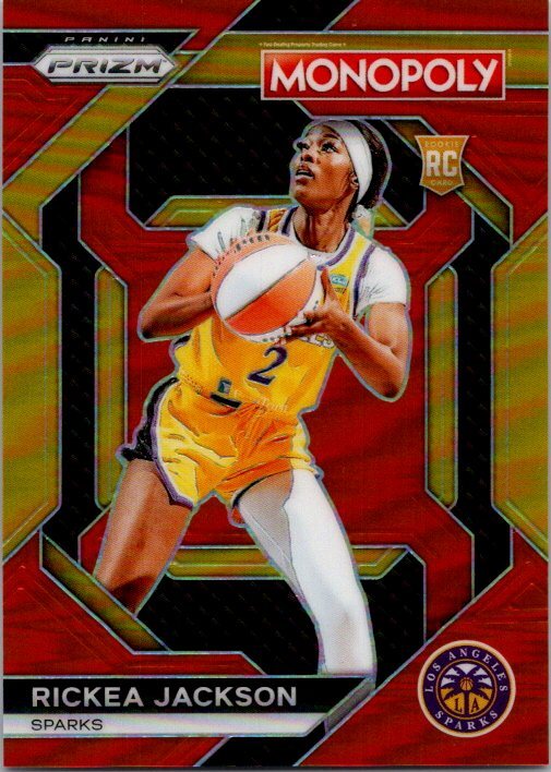 2024 WNBA Monopoly Rickea Jackson #WNBA25 Orange Prizm 59/124