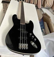 New Black 4 Strings Electric Bass Guitar Rosewood Fretboard Basswood Body