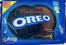NABISCO OREO CHOCOLATE Creme FAMILY SIZE Sandwich Cookies 1 lb 2.71 oz