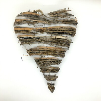 Holz Herz aus Birke mit Filz 26x21x6cm natur Valentinstag