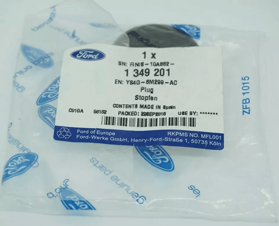 Genuine Ford Cylinder Head Cover Mounting Plug 1349201 for sale  