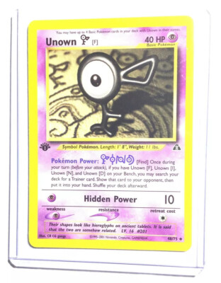 unown pokemon card value 1995 Hypno Unown [O] Unown 14/75 holo Pokemon |