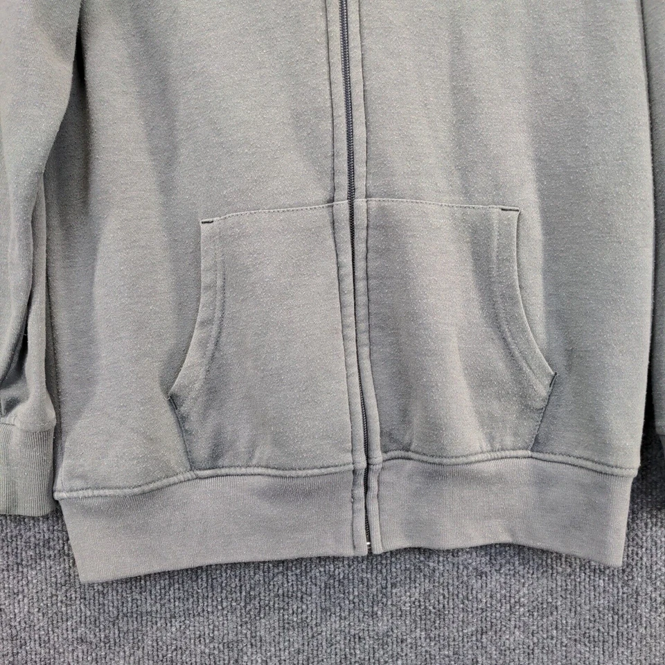 Zoo York Boys Hoodie Gray Medium 10-12 Full Zip Long Sleeve Fleece Lined - Image 4 of 4