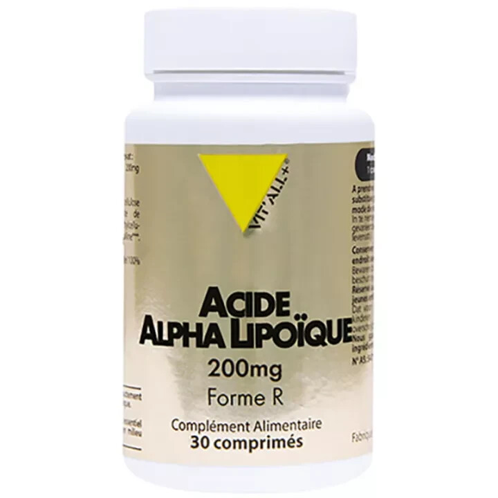 Acide Alpha-Lipoïque anti-stress oxydatif Forme R 200 mg Vitall+ douleurs