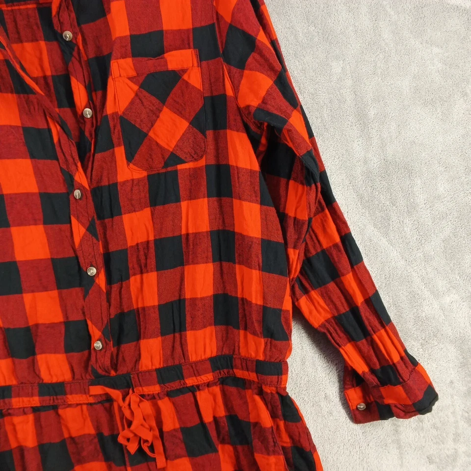 Camisa Mameluco Xhilaration Ropa de Dormir GRANDE (12-14) Franela Ligera Tejida 100% Algodón Foto 3 de 4