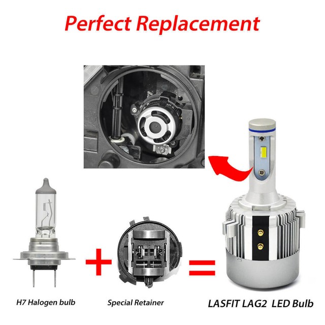 2013 Volkswagen EOS H7 LED Bulbs Headlight Low Beam (LA G2) VW eBay