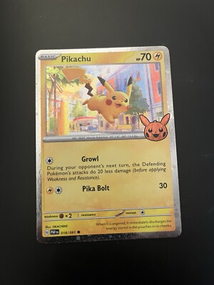 Pokemon Trick or Treat 2024 Pikachu trading card mint condition