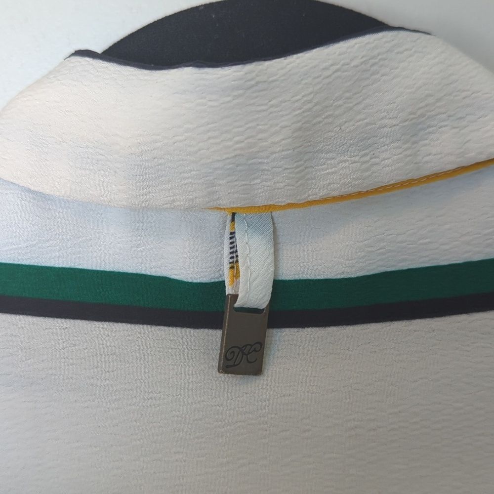 Daniel Cassin Vertical Stripes Button Down Shirt L - image 8